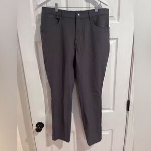 State and Liberty Men's Athletic Fit Stretch Tech Chino - Charcoal